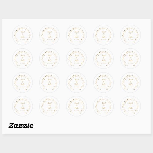 Elegant wedding envelop seal Editable stickers  (Vel)