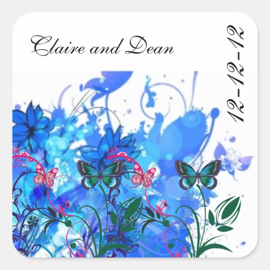 ELEGANT WEDDING ENVELOPE SEAL STICKERS (Voorkant)