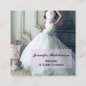 Elegant Wedding Event Planner Square Visitekaartje (Voorkant)