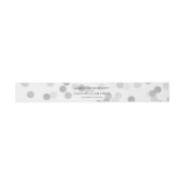 Elegant Wedding Faux Silver Foil Glitter Lights Uitnodigingen Wikkel (Vlak)