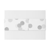 Elegant Wedding Faux Silver Foil Glitter Lights Uitnodigingen Wikkel (Achterkant Voorbeeld)