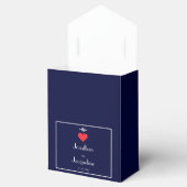 Elegant Wedding Favor Chic Modern Guest Hartelijk Bedankdoosjes (Geopend)