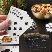 Elegant Wedding Favor Falling Stars Gold Speelkaarten (Insitu)