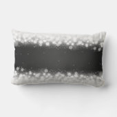 Elegant Wedding Favor Magic Sparkle Black Kussen (Achterkant)