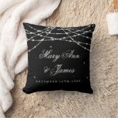 Elegant Wedding Favor Sparking String Black Kussen (Deken)