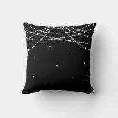 Elegant Wedding Favor Sparking String Black Kussen (Achterkant)