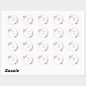 Elegant Wedding Favor Sticker (Vel)