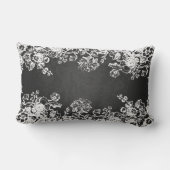 Elegant Wedding Favor Victoriaans Vlaams Zwart Kussen (Achterkant)