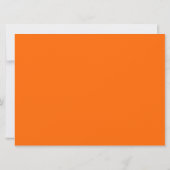 Elegant Wedding Floral Monogram Oranje Kaart (Achterkant)