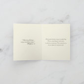 Elegant Wedding Floral Religy Hartelijk dank Bedankkaart (Binnen)