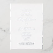 Elegant Wedding Folie Uitnodiging (Voorkant)