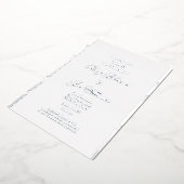 Elegant Wedding Folie Uitnodiging (Gedraaid)