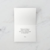 Elegant Wedding Foto Dank je Bedankkaart (Binnen)