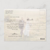 Elegant Wedding Foto Dank je Briefkaart (Achterkant)