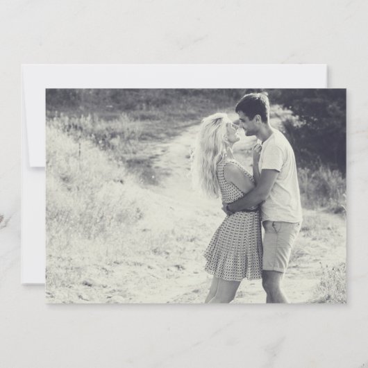 Elegant Wedding Foto Hartelijk dank Bedankkaart (Achterkant)