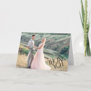 Elegant Wedding Foto Hartelijk dank Bedankkaart