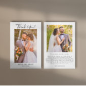 Elegant Wedding Foto Hartelijk dank Bedankkaart