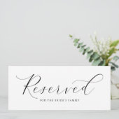 Elegant Wedding Gereserveerd Teken om op Chairs te (Staand voorkant)