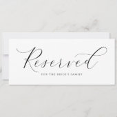 Elegant Wedding Gereserveerd Teken om op Chairs te (Achterkant)