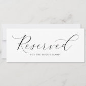 Elegant Wedding Gereserveerd Teken om op Chairs te (Voorkant)