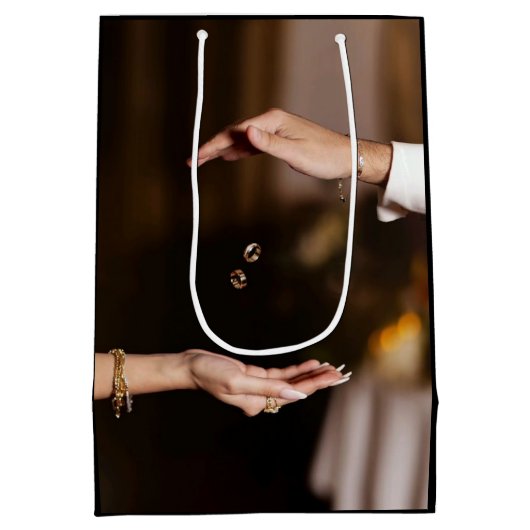 Elegant Wedding Gift Bag  Medium Cadeauzakje (Achterkant)