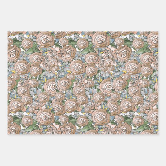 Elegant Wedding Gift Wrap Inpakpapier Vel (Voorkant)