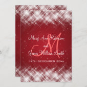 Elegant Wedding Glamoureuze Sparks Red Kaart (Voorkant / Achterkant)