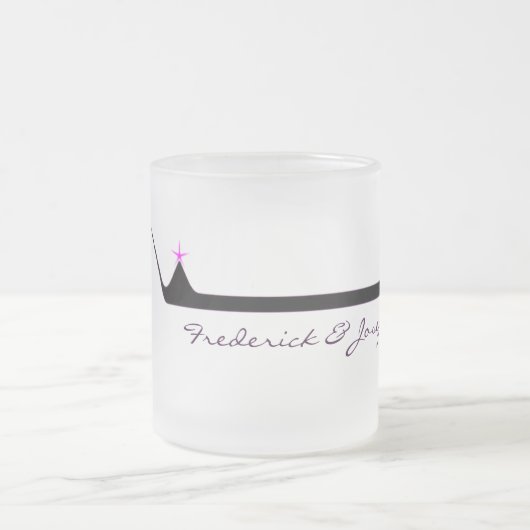 Elegant Wedding Glass Matglas Koffiemok (Center)