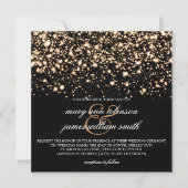 Elegant Wedding Gold Midnight Glam Kaart (Voorkant)