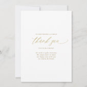 Elegant Wedding Gold we doen nog steeds met Hernie Aankondiging (Achterkant)