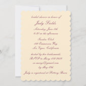 Elegant Wedding Gown Bridal Shower Kaart (Achterkant)