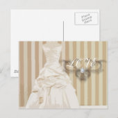 Elegant Wedding Gown Wedding Favor Briefkaart (Voorkant / Achterkant)