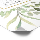 Elegant Wedding Greenery Eucalyptus Seating Chart Poster (Hoek)