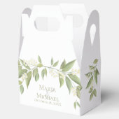 Elegant Wedding Greenery Floral Foliage Favor Bedankdoosjes (Geopend)