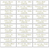 Elegant Wedding Guest Adresetiketten Sticker (Voorkant)