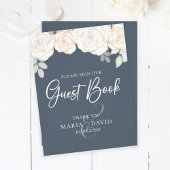 Elegant Wedding Guest Book Sign Dusty Grey Flyer