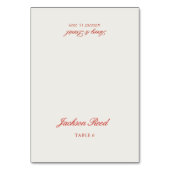  Elegant Wedding Guest Place Card Kaart (Voorkant)