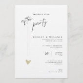 Elegant Wedding Happily Ever After Party Kaart (Voorkant)