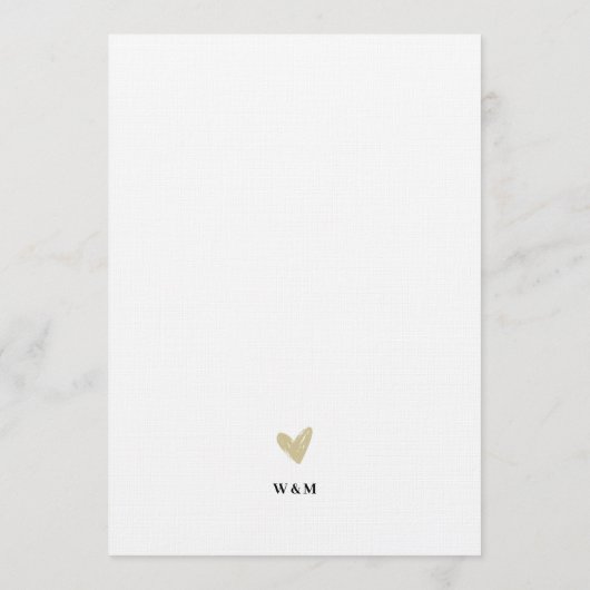 Elegant Wedding Happily Ever After Party Kaart (Achterkant)