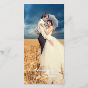 Elegant Wedding Hartelijk dank Bedankkaart