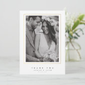 Elegant Wedding Hartelijk dank Bedankkaart (Staand voorkant)