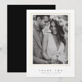 Elegant Wedding Hartelijk dank Bedankkaart (Voorkant / Achterkant)