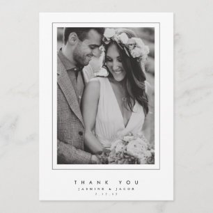 Elegant Wedding Hartelijk dank Bedankkaart