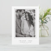 Elegant Wedding Hartelijk dank Bedankkaart (Staand voorkant)