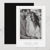 Elegant Wedding Hartelijk dank Bedankkaart (Voorkant / Achterkant)