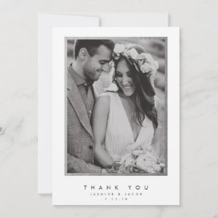 Elegant Wedding Hartelijk dank Bedankkaart