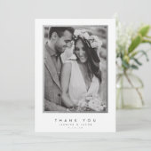 Elegant Wedding Hartelijk dank Bedankkaart (Staand voorkant)