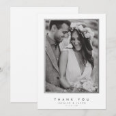 Elegant Wedding Hartelijk dank Bedankkaart (Voorkant / Achterkant)