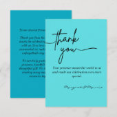 Elegant Wedding Hartelijk dank Bedankkaart (Voorkant / Achterkant)