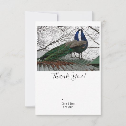 Elegant Wedding Hartelijk dank Bedankkaart (Voorkant)